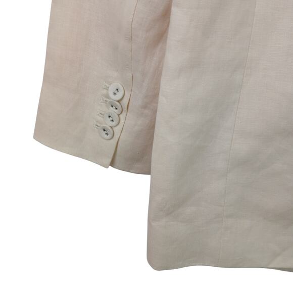 Everlane SZ 00 The Oversized Blazer in Linen Bone $178 NWT - Picture 5 of 6